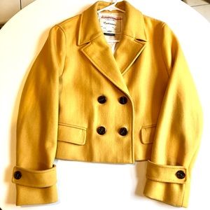 Yellow Cropped Jacket